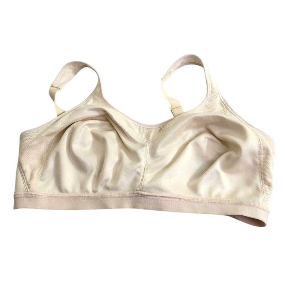 Playtex 18 Hour Active Beige Breathable Comfort Wire Free Bra Size 38DD‎